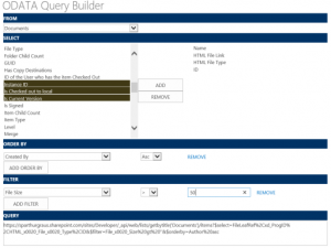 Get familiar with ODATA Query language. Use this free SharePoint App.