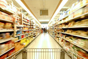 supermarket blur